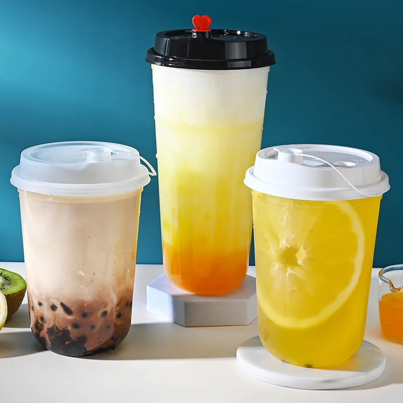 Disposable U-shape Clear Cups01