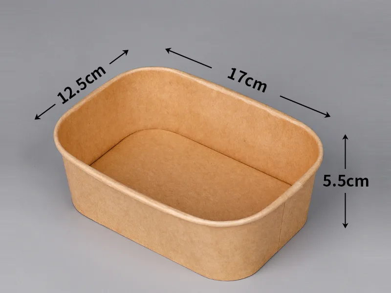 650ml Disposable Kraft Lunch Box