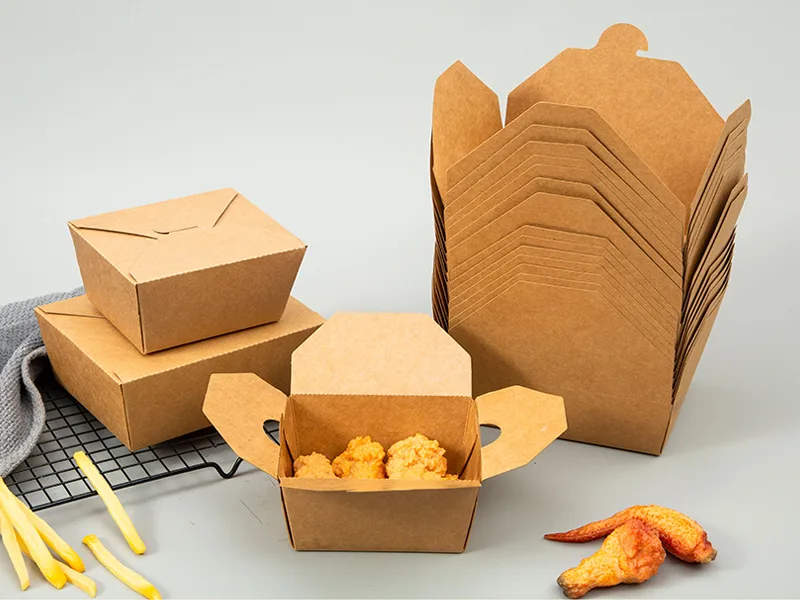 Kraft Paper Takeout Food Box